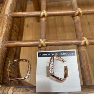 Gold Geometric Earrings with Intricate Design